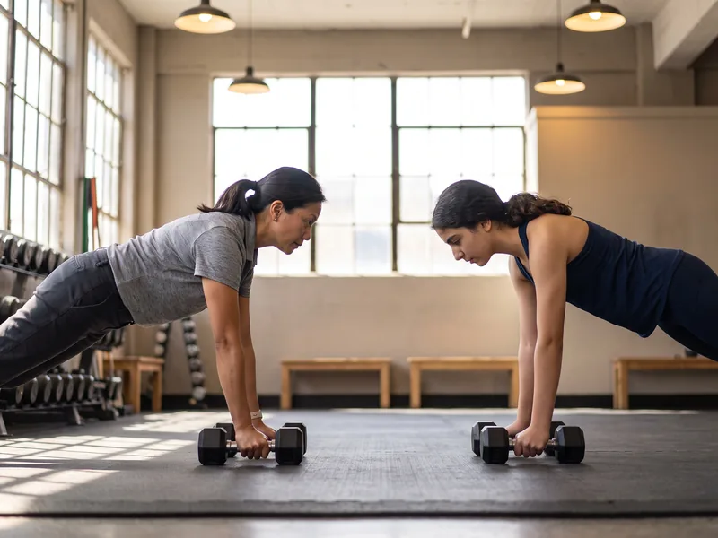 Strength training equipment inside the Peak Physical Therapy gym